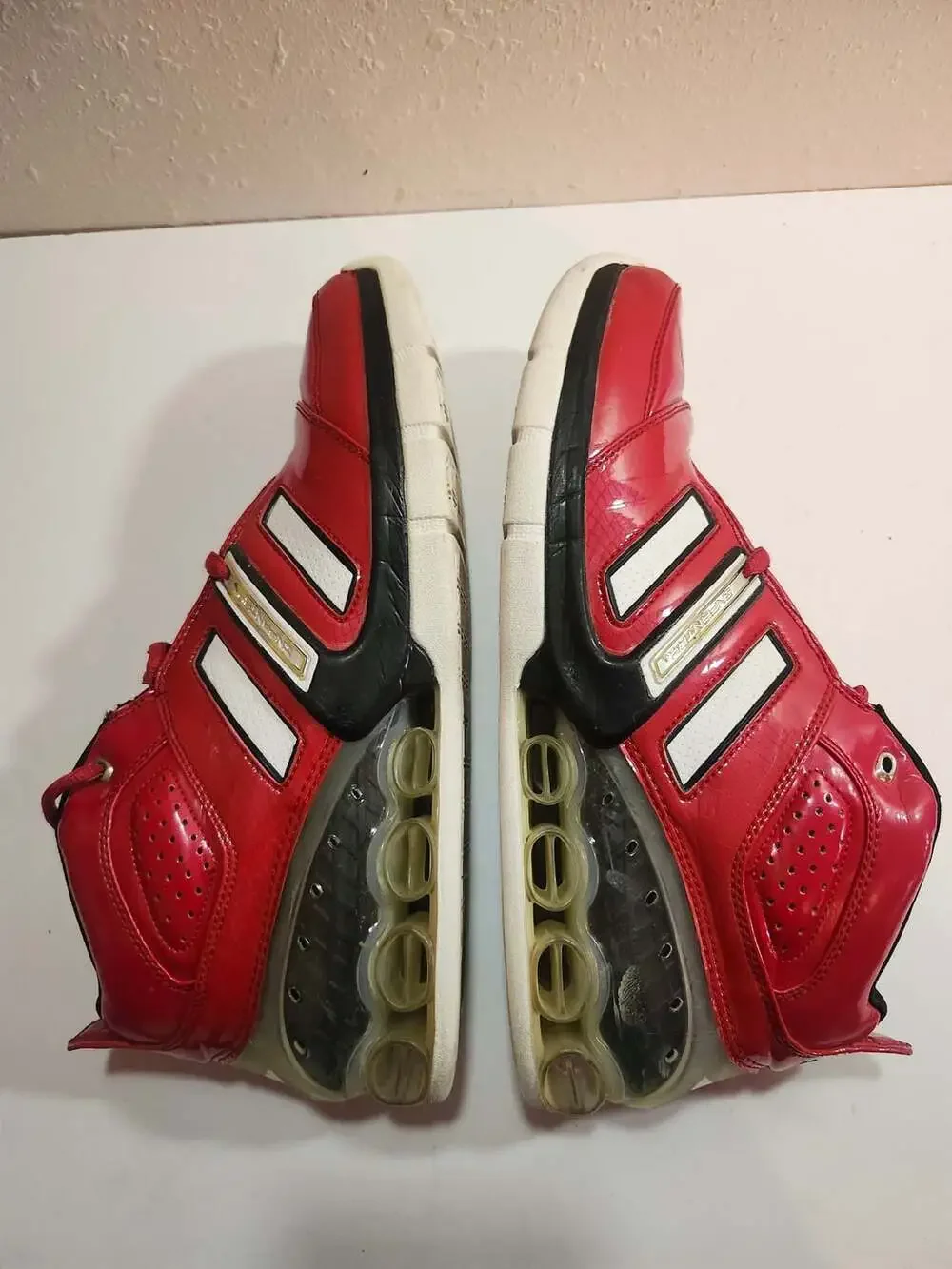 Adidas A3 Pro Team II Basketball Sneakers Size 12 Red White